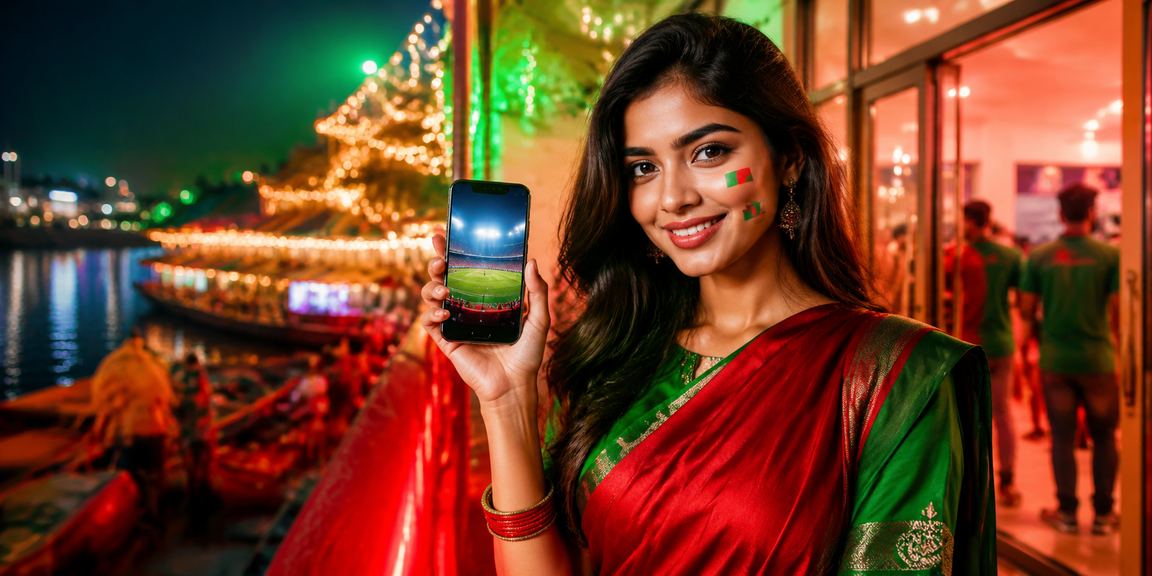 বারিসালের ক্যাসিনো অ্যাপ লাল-সবুজ থিমের স্ক্রিনশট